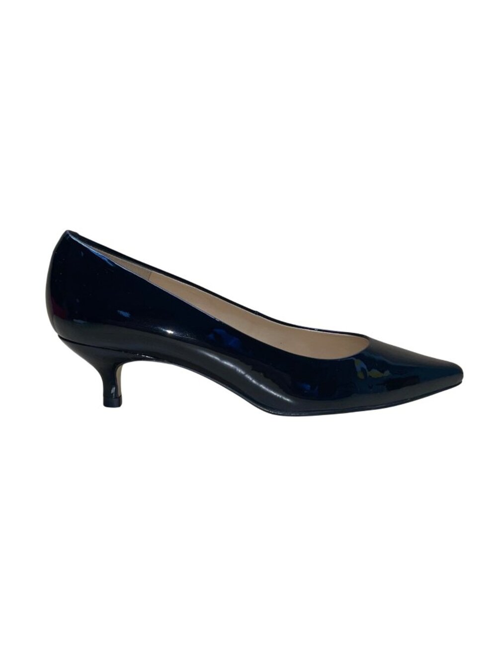 Talbots Women’s Black Patent Leather Pippa Low Heel Pumps Size 7.5 M